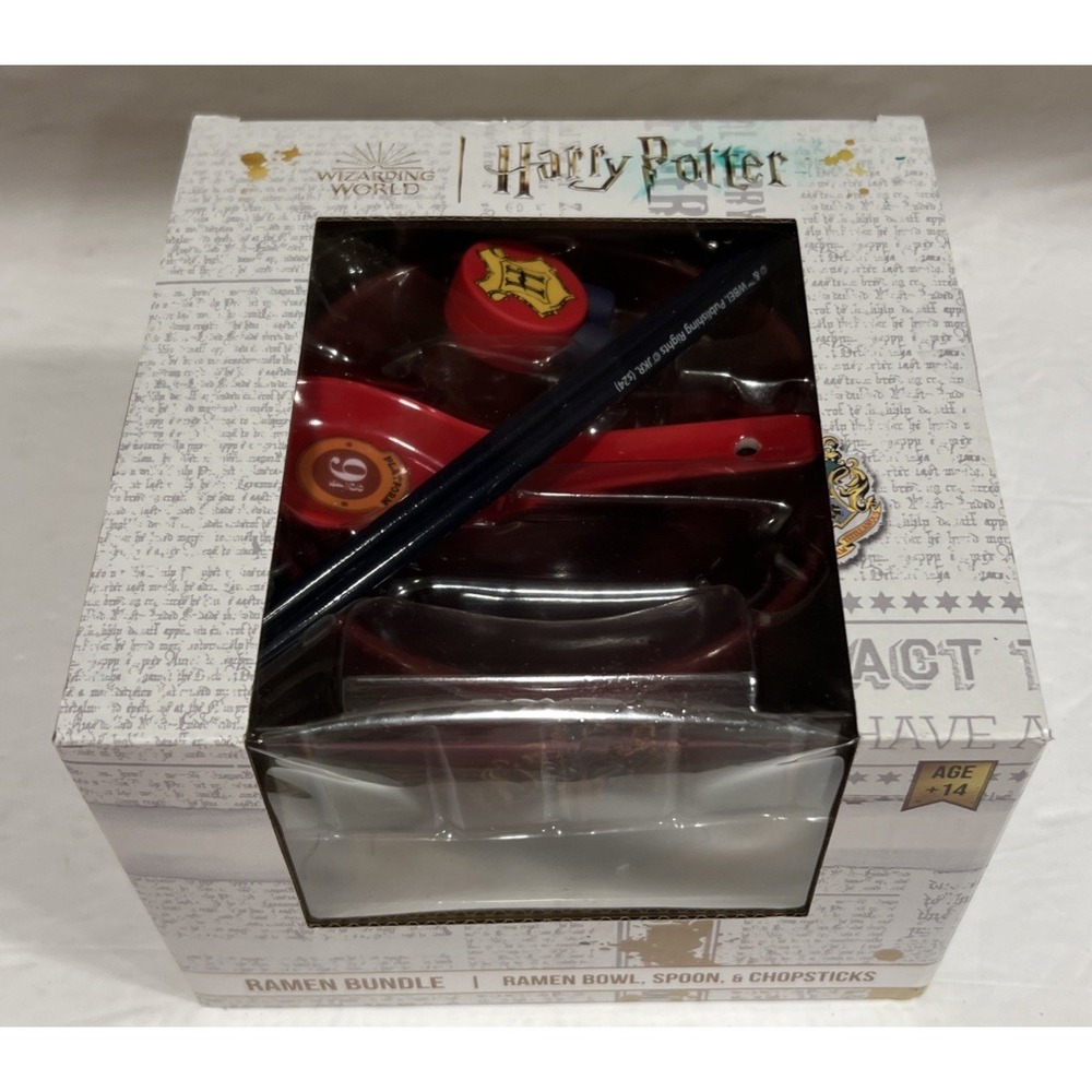 New Harry Potter Wizarding World Ramen Bundle Bowl, Spoon & Chopsticks Set